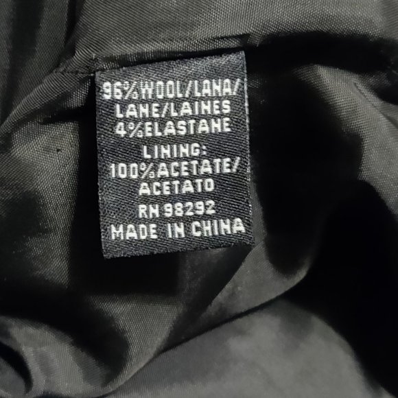 Tibi Grey Pinstripe Wool Short Coat Women's SIZE 4 - Picture 2 of 7